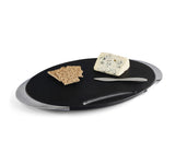 Nambé Noir Cheese Board with Knife