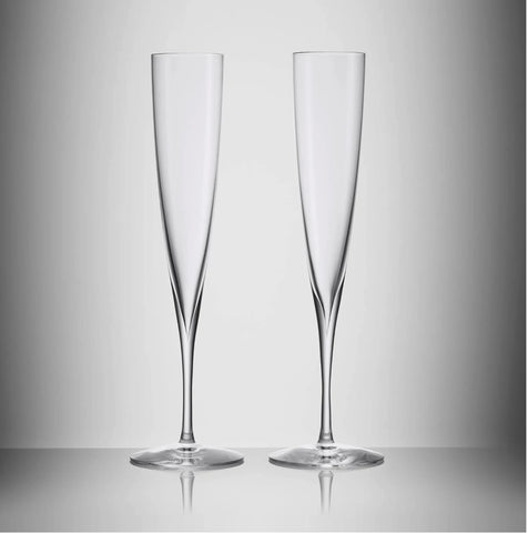 Waterford Elegance Champagne Trumpet Flute, Pair