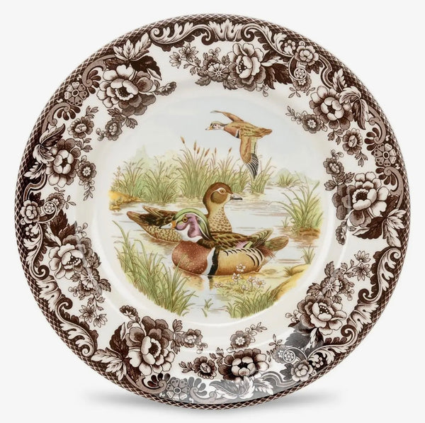 Spode Woodland Birds Wood Duck Luncheon Plate