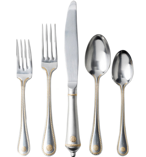 Juliska Berry & Thread 5pc Place Setting - Bright Satin with Gold