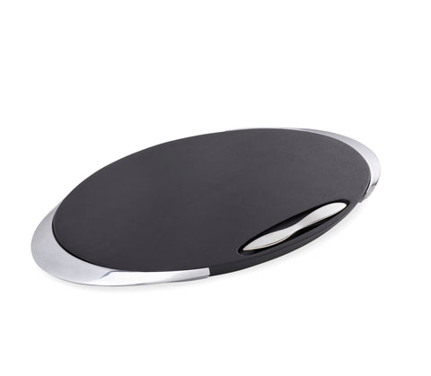 Nambé Noir Cheese Board with Knife