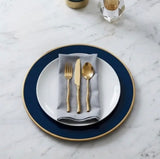 Jaye’s Studios Gold Rim Chargers (set of 4)