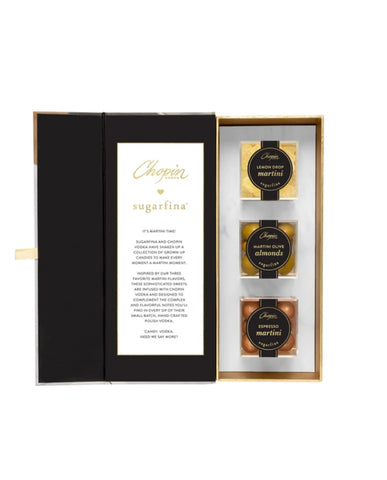 Sugarfina THE MARTINI COLLECTION 3 PIECE CANDY BENTO BOX®