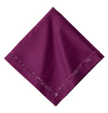 Juliska Velvet Trim Napkin in Plum