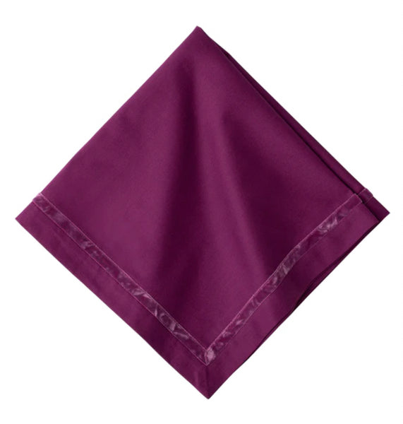 Juliska Velvet Trim Napkin in Plum