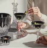 Waterford Lismore Black Martini 7.5 oz, Set of 2
