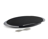 Nambé Noir Cheese Board with Knife