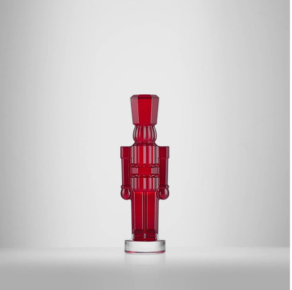 Waterford Christmas Crystal Red Standing Nutcracker