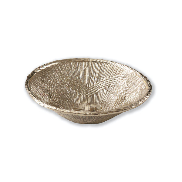 Beatriz Ball Gold African Basket Bowl Medium Size