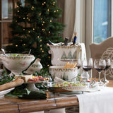 Arte Italica Natale Footed Bowl with Handles