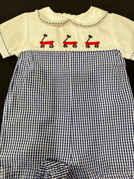 Red Wagon Gingham Outfit 3-6 Months