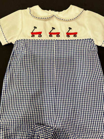 Red Wagon Gingham Outfit 3-6 Months