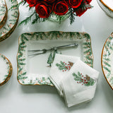 Arte Italica Natale Medium Scalloped Tray