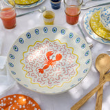 Low Serving Bowl Lobster Summer Bliss