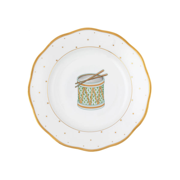 Herend Christmas Dessert Plate, Drum