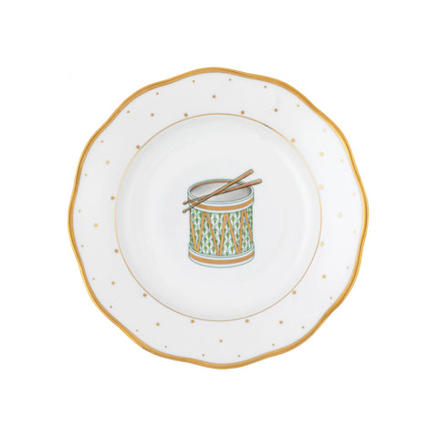 Herend Christmas Dessert Plate, Drum