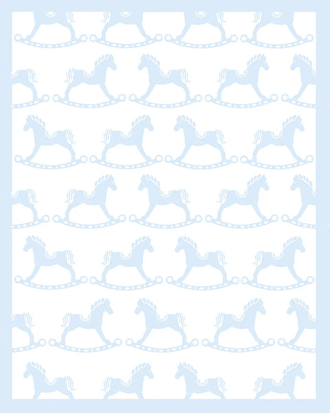 Over the Moon Gift Rocking Horse Baby Blanket