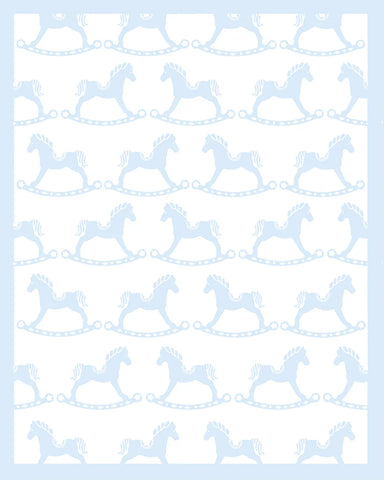 Over the Moon Gift Rocking Horse Baby Blanket