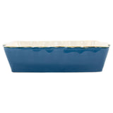 Vietri Large Italian Baker in Blue