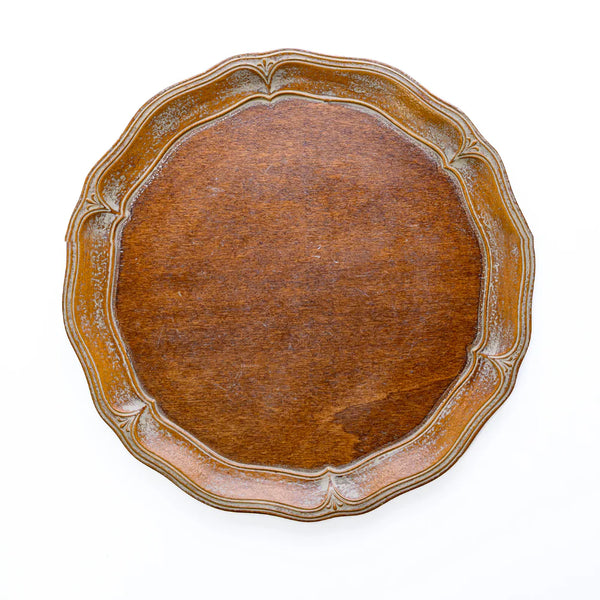 Florentino Wooden Scalloped Charger
