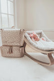 Hollis Rose Gold Leopard Diaper Bag