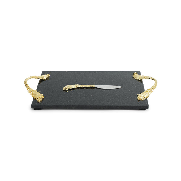 Michael Aram Plume Cheeseboard w/ Knife