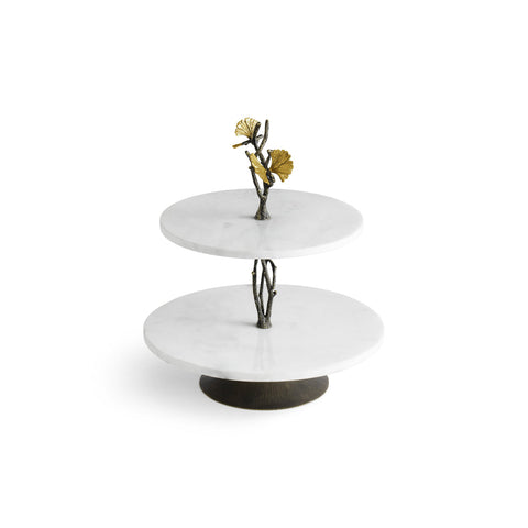 Michael Aram Butterfly Ginkgo Small Marble Etagere