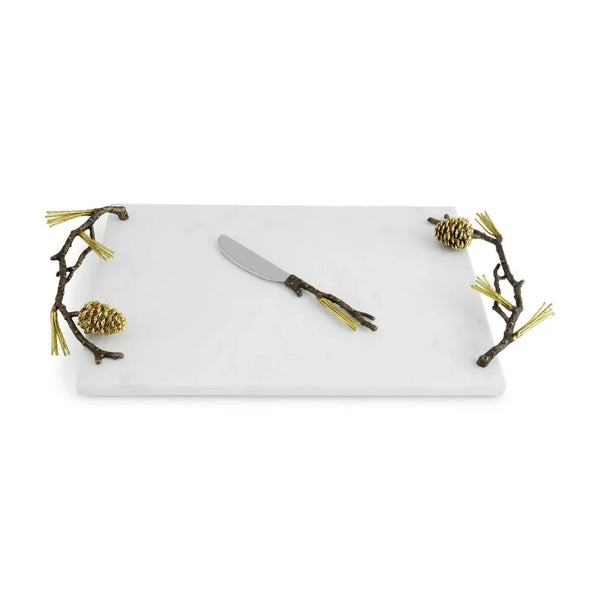 Michael Aram Pine Cheese Board with Knife