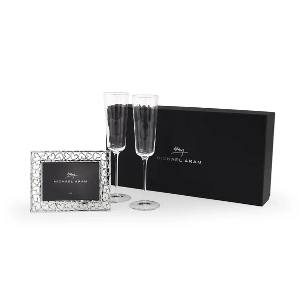 Michael Aram Reflective Champagne Flute Gift Set