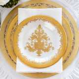 Arte Italica Vetro Gold Dinner Plate