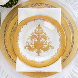 Arte Italica Vetro Gold Salad Plate