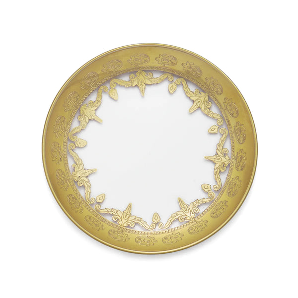 Arte Italica Vetro Gold Bread Plate