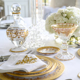 Arte Italica Vetro Gold Bread Plate
