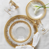 Arte Italica Vetro Gold Soup Bowl