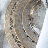 Arte Italica Vetro Platinum Dinner Plate