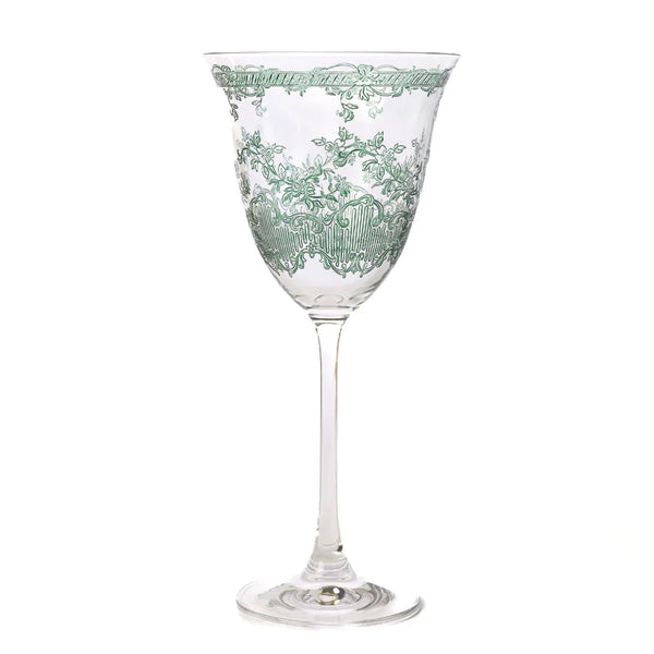 Arte Italica Giardino Wine Glass Forest Green (Set of 4)