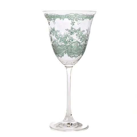 Arte Italica Giardino Wine Glass Forest Green (Set of 4)