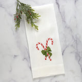 Arte Italica Candy Cane Lane Linen Towel