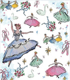 Over The Moon Victorian Ballerina Minky Blanket