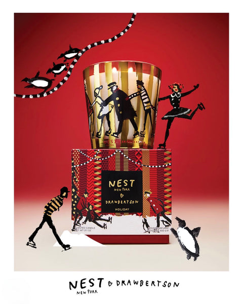 NEST NEW YORK x Drawbertson Holiday 3-Wick Candle