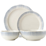 Juliska Sitio Stripe 4 piece Set -Indigo (Original Stripe)