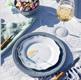 Juliska Berry & Thread Melamine Chambray Dinner Plate