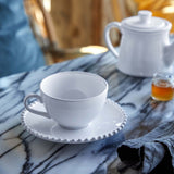 Costanova Pearl Tea Cup & Saucer