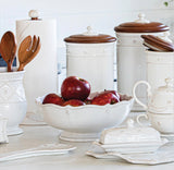 Juliska Berry & Thread Whitewash Footed Fruit Bowl