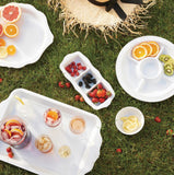 Juliska Berry & Thread Whitewash Melamine 17” Round Platter