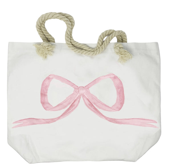 Over The Moon Pink Bow Tote