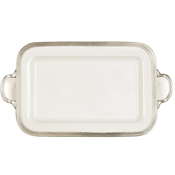 Arte Italica Tuscan Rectangular Tray with Handles