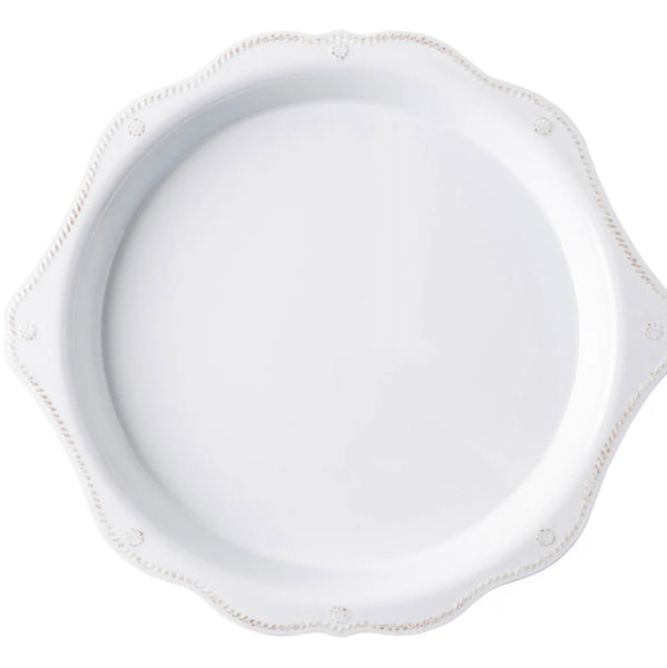 Juliska Berry & Thread Whitewash Melamine 17” Round Platter