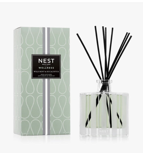 Nest Fragrances Wellness Wild Mint & Eucalyptus Reed Diffuser