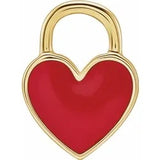 Enamel Heart Necklace